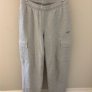 TNA Grey Cargo Sweatpants Mega Fit